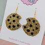 Cookie Glitter Earrings, thumbnail 3 of 4