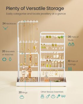Adjustable Jewellery Display Stand Organiser, 5 of 6