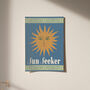 Sun Seeker Summer Holiday Personalised Print, thumbnail 7 of 8