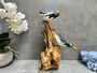 Wooden Penguin Ornaments Hand Carved Penguins Sculpture, thumbnail 1 of 8