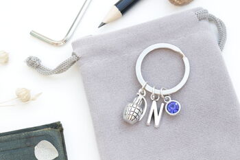 Set Of Three Partners In Crime Personalised Keyrings Set Of Three Friends Keychains. Best Friend Gifts, 4 of 8