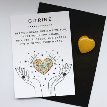 Citrine Polished Heart For Positivity And Prosperity, 3 of 4