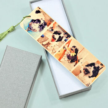 Your Dog Portrait Brushed Metal Photo Bookmark, 10 of 11