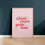 Champagne Problems Print, thumbnail 1 of 3