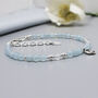 Calm And Light Aquamarine Gemstone Bracelet, thumbnail 2 of 3