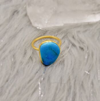 Gold Turquoise Ring, 6 of 10