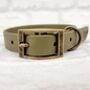 Waterproof Dog Collar And Lead Set Military Green, thumbnail 2 of 3