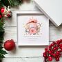 Handmade Pink Bauble Christmas Card, thumbnail 1 of 7