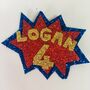 Personalised Superhero Birthday Badge, thumbnail 8 of 11