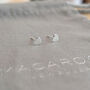 Sterling Silver Polished Heart Earrings, thumbnail 2 of 9