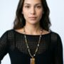 Nekomeishi Tigers Eye And Semi Precious Stones Necklace, thumbnail 2 of 6