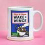 'Wake And Wince' Funny Parody Cereal Box Mug, thumbnail 1 of 3