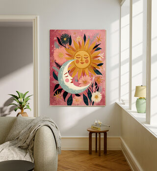 Sun And Moon Celestial Art Print, 2 of 3