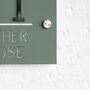 Personalised 3D Matt Laser Cut House Name Door Sign, thumbnail 5 of 8