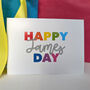 Personalised Glitter Rainbow Birthday Card Pack, thumbnail 2 of 4