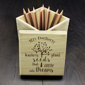 Personalised Teacher's Plant Seeds Box, 4 of 4