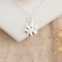 Rose Gold Plated Sterling Silver Paw Print Necklace, thumbnail 4 of 5
