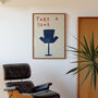 Take A Seat Retro Living Room Wall Art Print, thumbnail 7 of 10