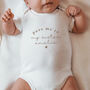 Personalised Pass Me To My Sister Baby Vest, thumbnail 2 of 2