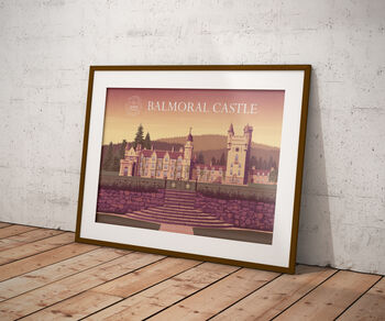 Platinum Jubilee Balmoral Castle Poster Art Print, 5 of 8