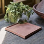 Abigail Ahern Decorative Square Tray In Brick, thumbnail 1 of 3