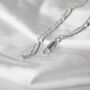 Sterling Silver Figaro Chain Necklace, thumbnail 4 of 6