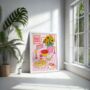 I Can Buy Myself Flowers Illustrated Art | Wall Print, thumbnail 3 of 4