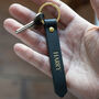 Handmade Personalised Long Leather Keyring, thumbnail 2 of 12