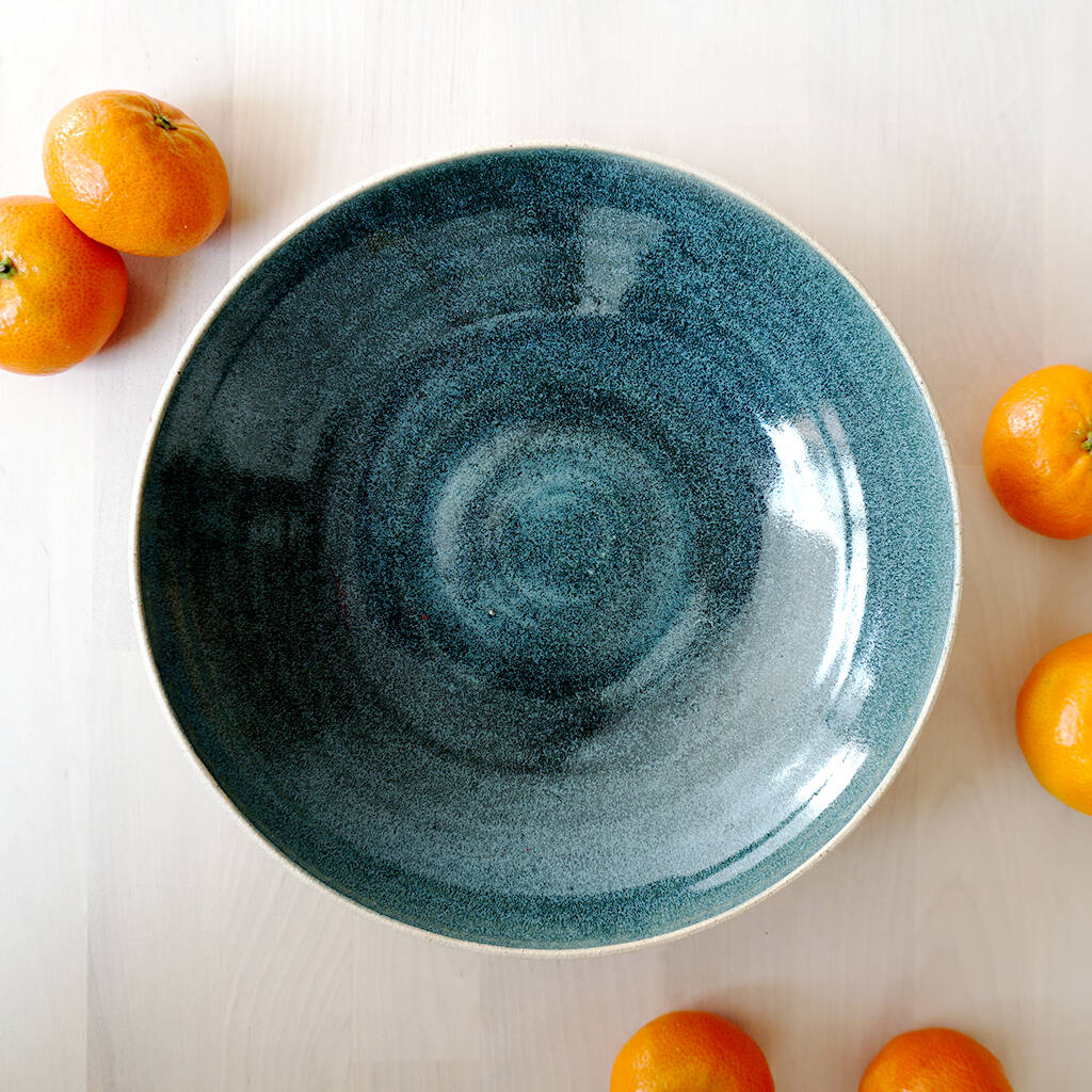 Blue Fruit Bowl By Alita Ceramics