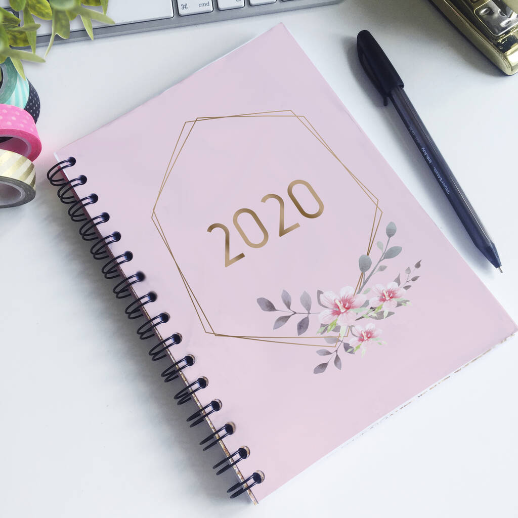 Blush Floral Botanical Planner Diary 2020 By Chips Sprinkles 