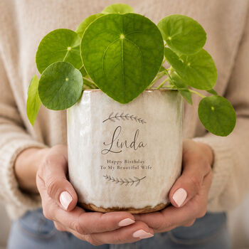 Personalised Plant Pot For Her | Custom Name And Message, 3 of 7