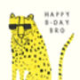 Leopard Brother Birthday Card, thumbnail 2 of 3