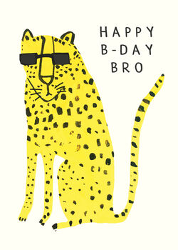 Leopard Brother Birthday Card, 2 of 3