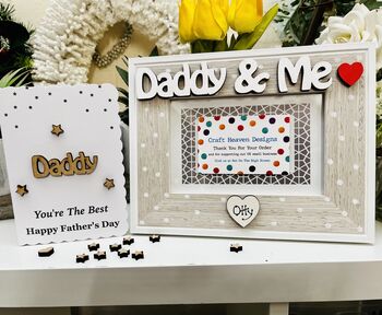 Father's Day Photo Frame Gift And Card For Dad Daddy, 2 of 2