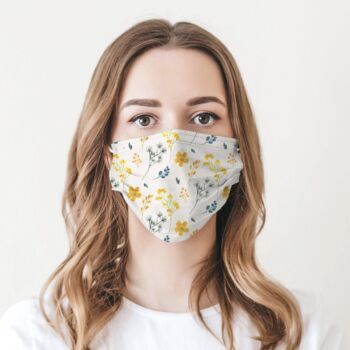 Floral Fabric Face Mask, 2 of 4