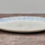 Blue Patterned Oval Serving Plate, 41cm, thumbnail 2 of 4