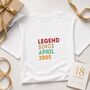 Personalised 18th Birthday T Shirt Gift, thumbnail 2 of 9