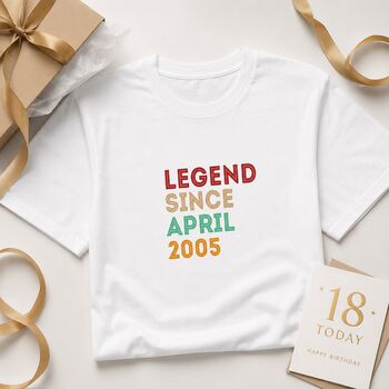 Personalised 18th Birthday T Shirt Gift, 2 of 9