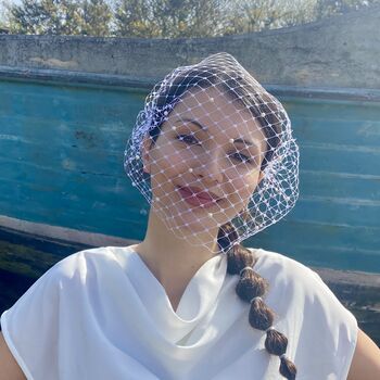 White Pearl Bridal Veil 'Chloe', 2 of 9