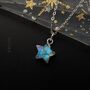 Rainbow Moonstone Star Pendant, thumbnail 5 of 11