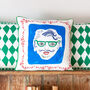 Piped Linen Cushion Cover 'The Man's Head', thumbnail 1 of 5