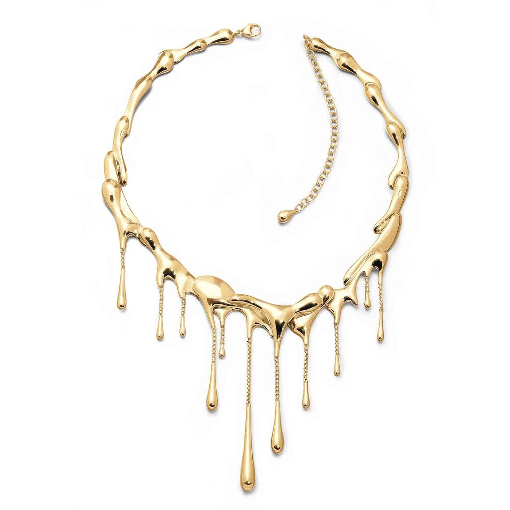 Gold Vermeil Plated Multi Drop Necklace, 1 of 5