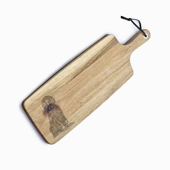 Personalised Gordon Setter Engraved Acacia Serving Board, 6 of 8