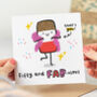 'Fifty And Fab' 50th Birthday Card, thumbnail 1 of 2