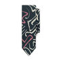 Portland Navy Abstract Wool Tie, thumbnail 1 of 3