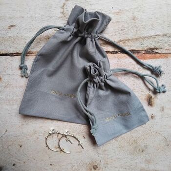 Hydrangea Necklace Pressed Flower Gold Plated, 6 of 6