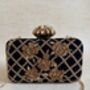 Black Velvet Handcrafted Clutch Purse, thumbnail 8 of 8