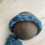 Teal Velvet Padded Braided Headband 'Clara', thumbnail 3 of 10