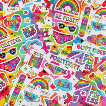 Colourful Positivity Sticker Sheet Set, 8 of 9