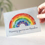 Personalised Rainbow Mother's Day Card, thumbnail 1 of 3